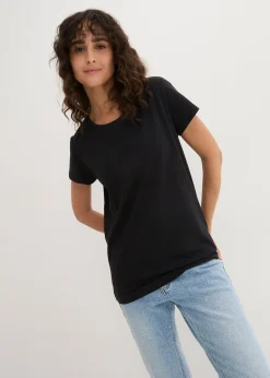Femme bonprix Basiques|T-Shirts & Tops|Lot de 5 T-shirts col rond