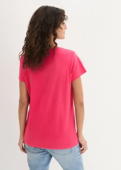 bonprix Lot de 5 T-shirts col rond|Femme Basiques|T-Shirts & Tops