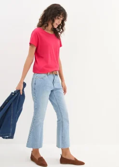 bonprix Lot de 5 T-shirts col rond|Femme Basiques|T-Shirts & Tops