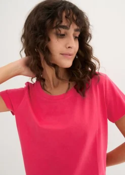 bonprix Lot de 5 T-shirts col rond|Femme Basiques|T-Shirts & Tops