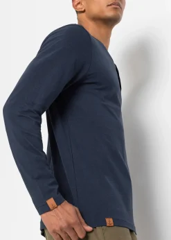 Homme bonprix T-Shirts & Polos|Lot de 2 T-shirts col tunisien manches longues, 100% coton