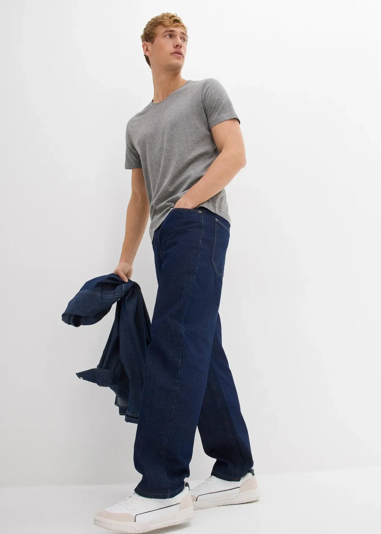 bonprix Lot de 3 T-shirts col V|Homme T-Shirts & Polos