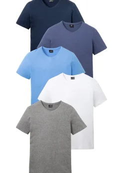 Homme bonprix T-Shirts & Polos|Lot de 5 T-shirts col V