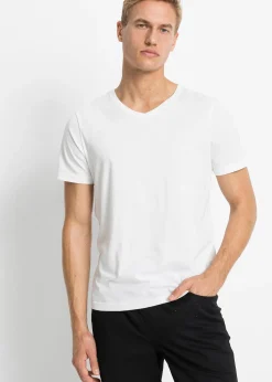 bonprix Lot de 5 T-shirts col V|Homme T-Shirts & Polos