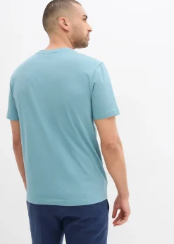 bonprix Lot de 2 T-shirts col V 100% coton|Homme T-Shirts & Polos