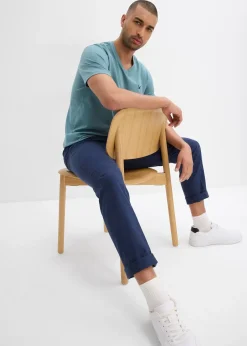 bonprix Lot de 2 T-shirts col V 100% coton|Homme T-Shirts & Polos