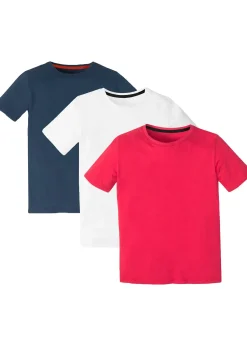 bonprix Lot de 3 T-shirts coton|Enfant Vêtements Enfant|Garçons 9-16 Ans·Lots De 2 Articles Et Plus