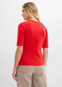 Femme bonprix Basiques|T-Shirts & Tops|Lot de 2 T-shirts côtelés