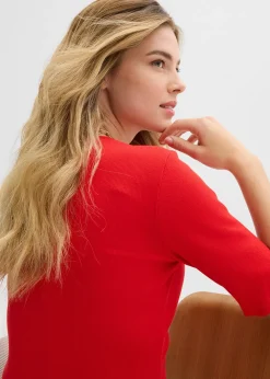 Femme bonprix Basiques|T-Shirts & Tops|Lot de 2 T-shirts côtelés