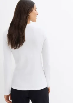 Femme bonprix Basiques|T-Shirts & Tops|Lot de 2 T-shirts côtelés