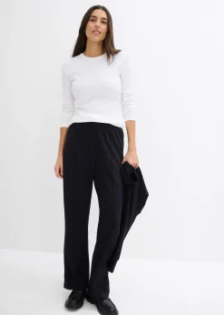 Femme bonprix Basiques|T-Shirts & Tops|Lot de 2 T-shirts côtelés