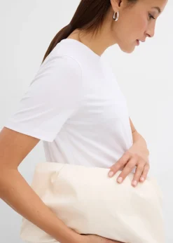 bonprix Lot de 2 T-shirts de grossesse en coton|Femme Femme Enceinte