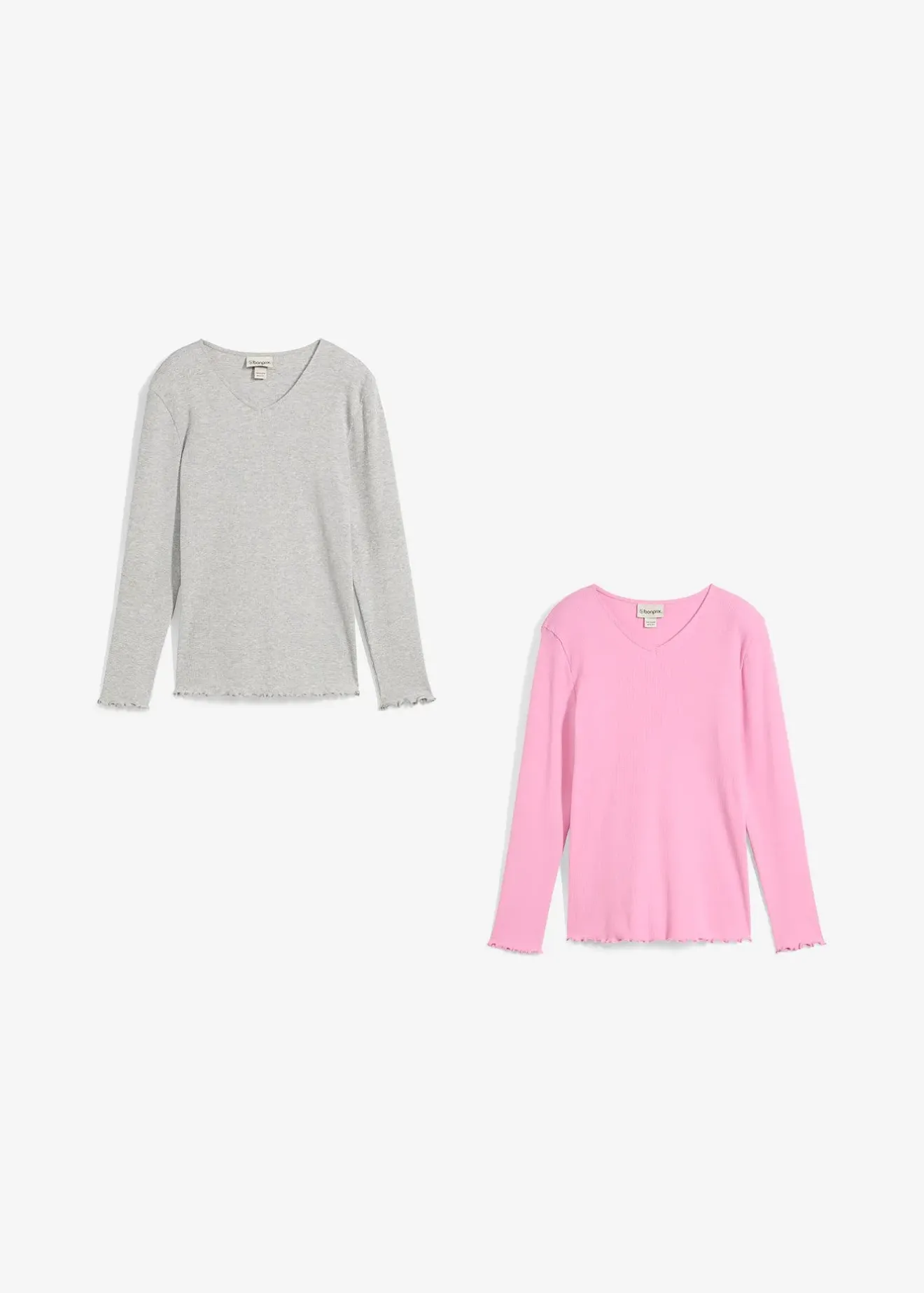 Enfant bonprix Vêtements Enfant|Filles 9-16 Ans·Lot De 2 Articles Et Plus|Lot de 2 T-shirts en coton côtelé
