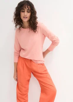 Femme bonprix Basiques|T-Shirts & Tops|Lot de 5 T-shirts longs à col rond, manches longues