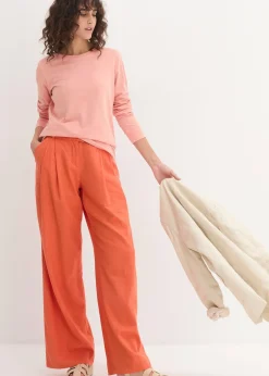 Femme bonprix Basiques|T-Shirts & Tops|Lot de 5 T-shirts longs à col rond, manches longues