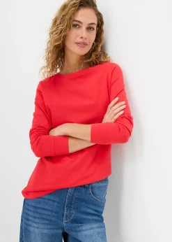 Femme bonprix Basiques|T-Shirts & Tops|Lot de 5 T-shirts longs à col rond, manches longues