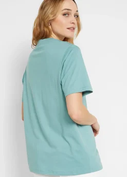 Femme bonprix Basiques|T-Shirts & Tops|Lot de 5 T-shirts longs et amples à col V