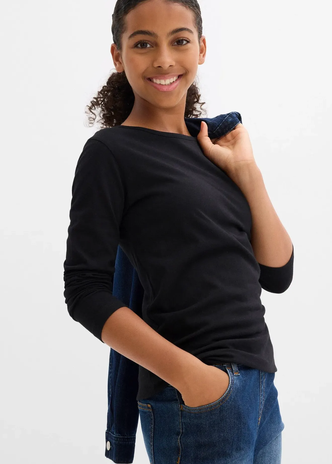 bonprix Lot de 3 T-shirts manches 100% coton|Enfant Vêtements Enfant|Filles 9-16 Ans·Lot De 2 Articles Et Plus