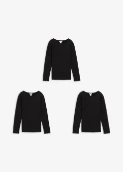 bonprix Lot de 3 T-shirts manches 100% coton|Enfant Vêtements Enfant|Filles 9-16 Ans·Lot De 2 Articles Et Plus