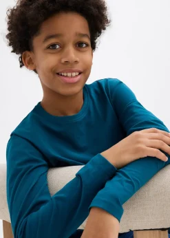 bonprix Lot de 3 T-shirts manches longues coton|Enfant Vêtements Enfant|Garçons 9-16 Ans·Lots De 2 Articles Et Plus