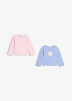 Enfant bonprix Vêtements Enfant|Filles 2-8 Ans·Lot De 2 Articles Et Plus|Lot de 2 T-shirts manches longues 100% coton