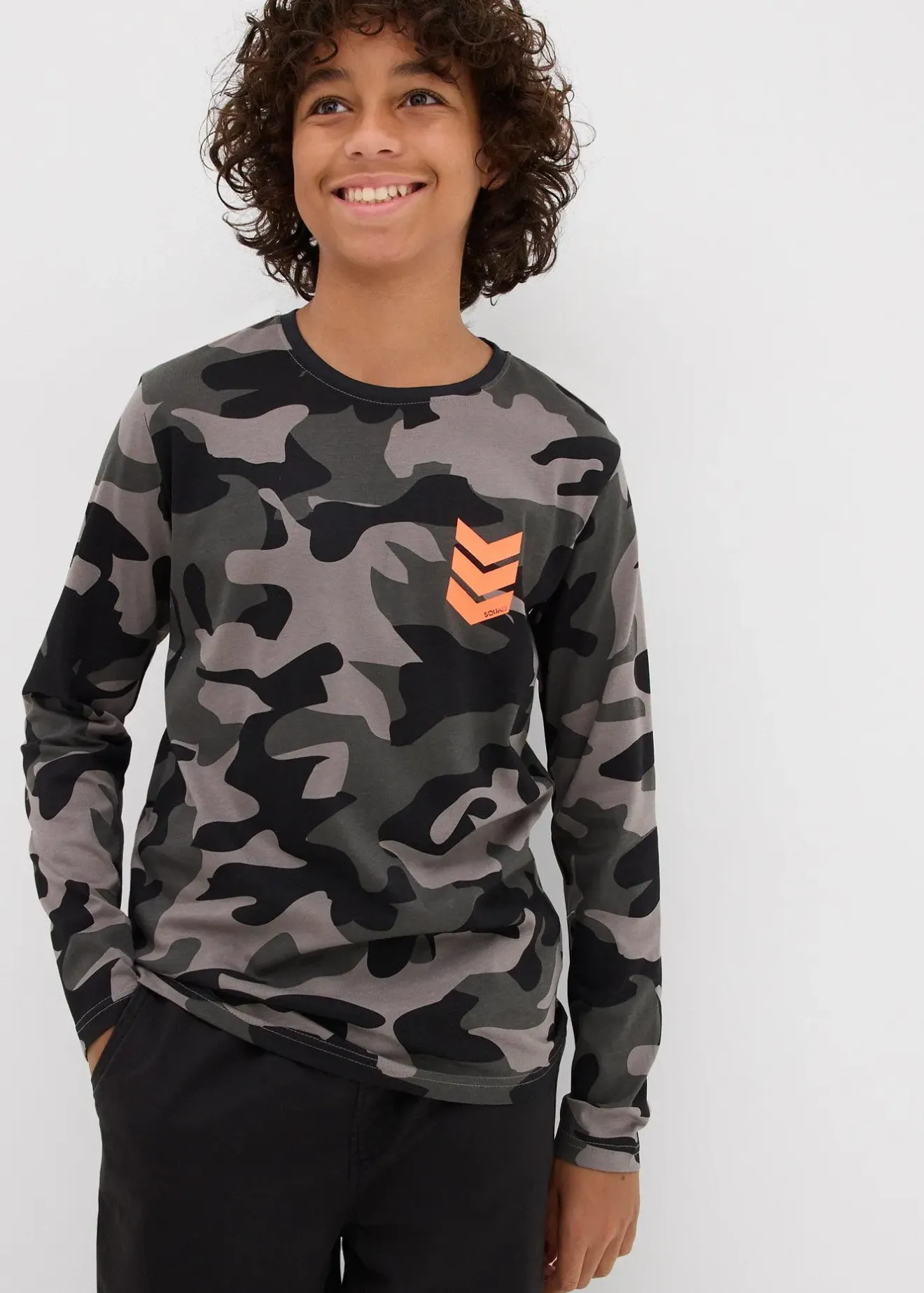 Enfant bonprix Vêtements Enfant|Garçons 9-16 Ans·Lots De 2 Articles Et Plus|Lot de 3 T-shirts manches longues 100% coton