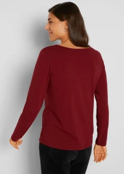 bonprix Lot de 2 T-shirts manches longues près du corps|Femme Basiques|T-Shirts & Tops