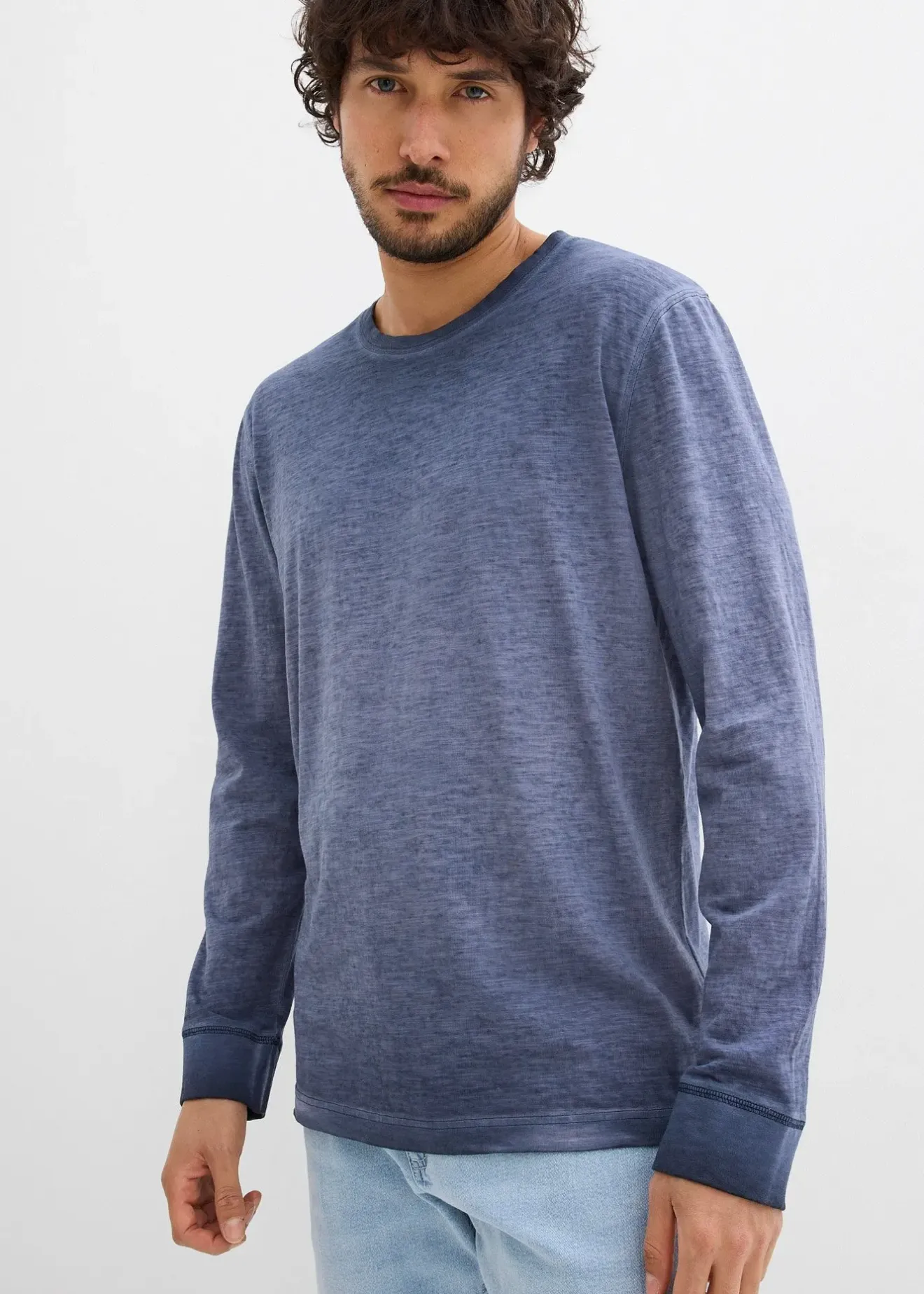 bonprix Lot de 2 T-shirts manches longues|Homme T-Shirts & Polos