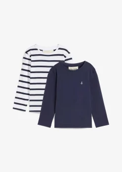 Enfant bonprix Vêtements Enfant|Garçons 2-8 Ans·Lots De 2 Articles Et Plus|Lot de 2 T-shirts manches longues 100% coton