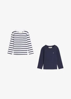 Enfant bonprix Vêtements Enfant|Garçons 2-8 Ans·Lots De 2 Articles Et Plus|Lot de 2 T-shirts manches longues 100% coton