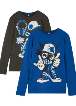 bonprix Lot de 2 T-shirts manches longues coton|Enfant Vêtements Enfant|Garçons 9-16 Ans·Lots De 2 Articles Et Plus