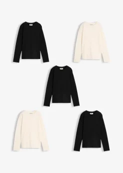 Enfant bonprix Vêtements Enfant|Filles 9-16 Ans·Lot De 2 Articles Et Plus|Lot de 5 T-shirts manches longues 100% coton