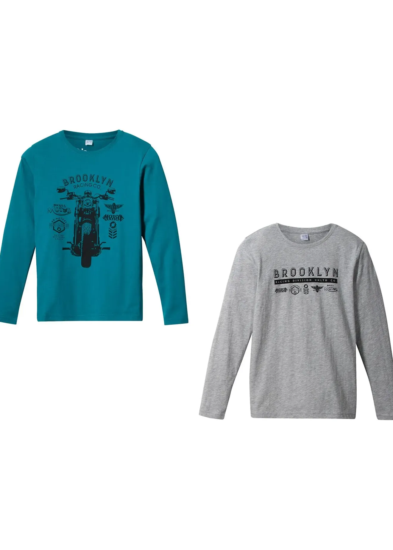 Enfant bonprix Vêtements Enfant|Garçons 9-16 Ans·Lots De 2 Articles Et Plus|Lot de 2 T-shirts manches longues coton