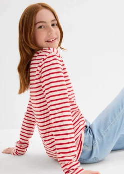 bonprix Lot de 3 T-shirts manches longues 100% coton|Enfant Vêtements Enfant|Filles 9-16 Ans·Lot De 2 Articles Et Plus