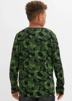 Enfant bonprix Vêtements Enfant|Garçons 9-16 Ans·Lots De 2 Articles Et Plus|Lot de 3 T-shirts manches longues en coton doux et extensible