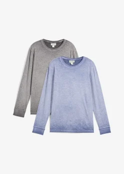 Homme bonprix T-Shirts & Polos|Lot de 2 T-shirts manches longues