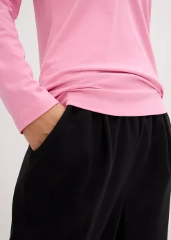 bonprix Lot de 2 T-shirts manches longues près du corps|Femme Basiques|T-Shirts & Tops