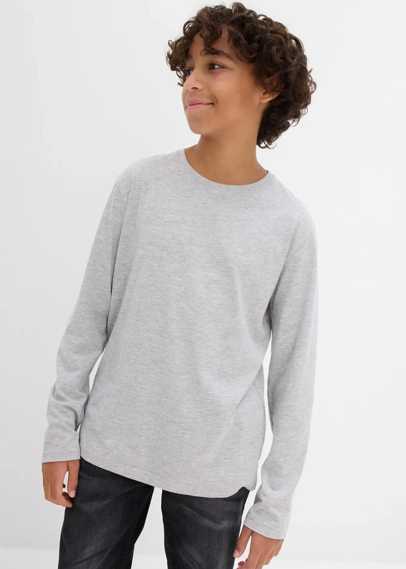 Enfant bonprix Vêtements Enfant|Garçons 9-16 Ans·Lots De 2 Articles Et Plus|Lot de 3 T-shirts manches longues coton