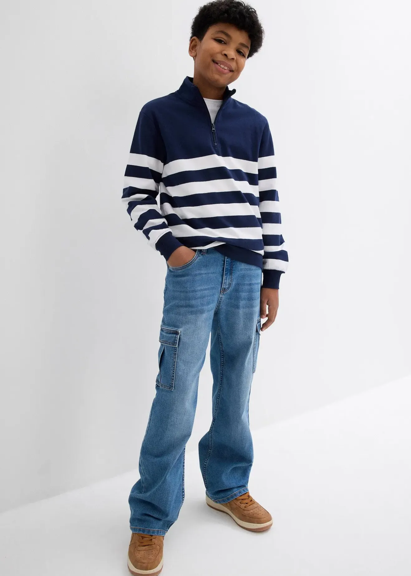 Enfant bonprix Vêtements Enfant|Garçons 9-16 Ans·Lots De 2 Articles Et Plus|Lot de 3 T-shirts manches longues coton