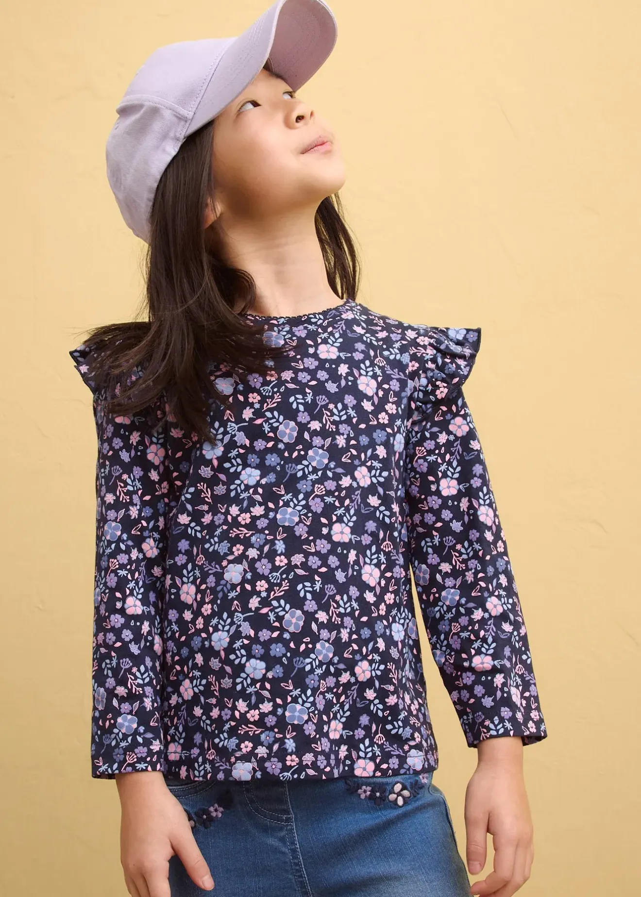 bonprix Lot de 3 T-shirts manches longues 100% coton|Enfant Vêtements Enfant|Filles 2-8 Ans·Lot De 2 Articles Et Plus