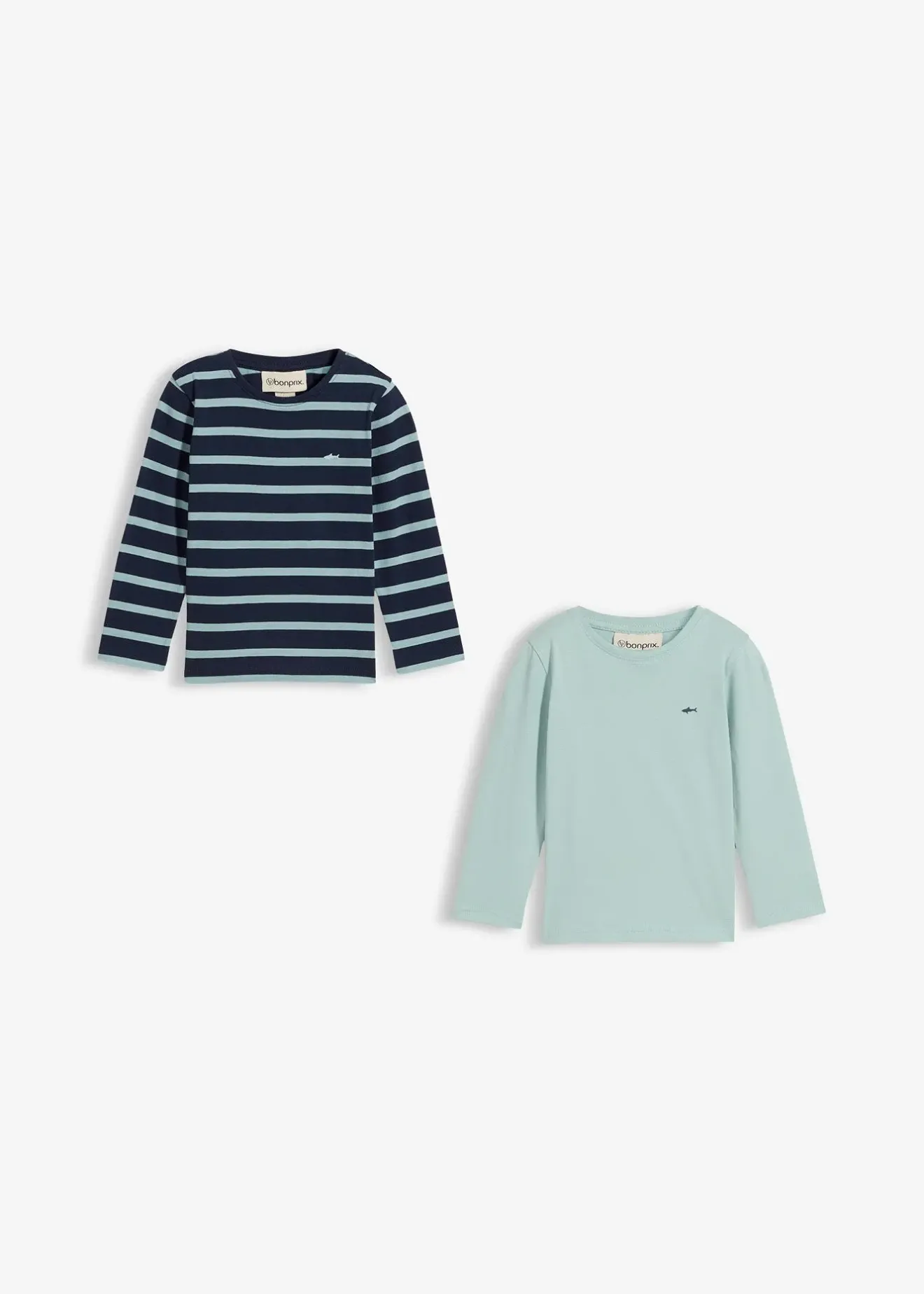 Enfant bonprix Vêtements Enfant|Garçons 2-8 Ans·Lots De 2 Articles Et Plus|Lot de 2 T-shirts manches longues 100% coton