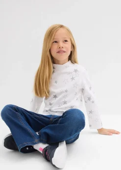 bonprix Lot de 2 T-shirts manches longues en coton extensible|Enfant Vêtements Enfant|Filles 2-8 Ans·Lot De 2 Articles Et Plus