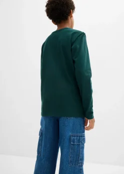 bonprix Lot de 3 T-shirts manches longues coton|Enfant Vêtements Enfant|Garçons 9-16 Ans·Lots De 2 Articles Et Plus