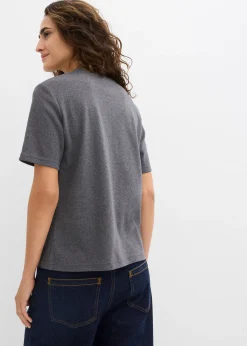 bonprix Lot de 2 T-shirts épais en jersey 100% coton|Femme Basiques|T-Shirts & Tops