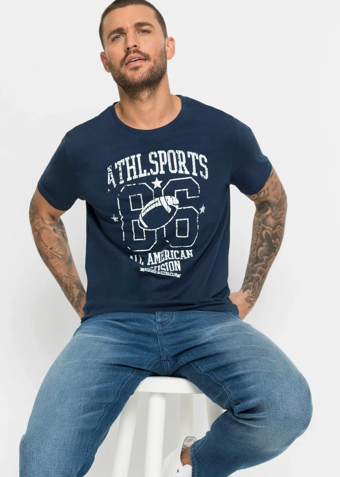 bonprix Lot de 2 T-shirts regular|Homme T-Shirts & Polos