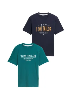 Homme Tom Tailor T-Shirts & Polos|Lot de 2 T-shirts