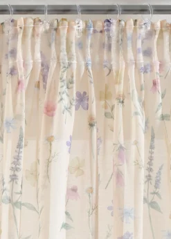 bonprix Lot de 2 voilages à l'imprimé floral| Salon·Rideaux & Voilages|Voilages