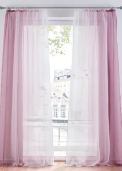 bonprix Salle À Manger·Voilages & Stores Bateaux|Salon·Rideaux & Voilages|Lot de 2 voilages en tissu léger, aussi en XXL