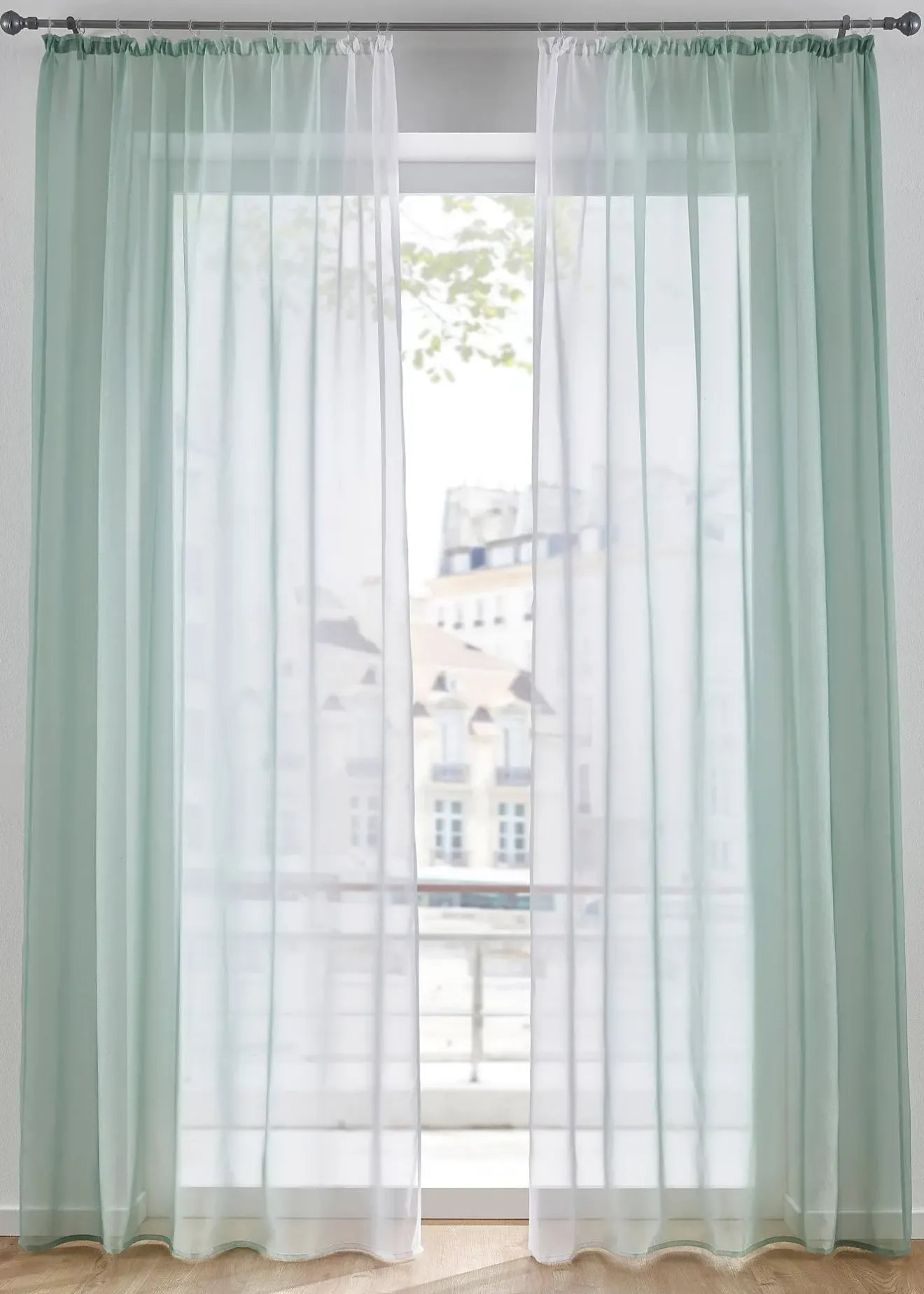 bonprix Lot de 2 voilages en tissu léger, aussi en XXL| Salle À Manger·Voilages & Stores Bateaux|Salon·Rideaux & Voilages