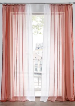 bonprix Lot de 2 voilages en tissu léger, aussi en XXL| Salle À Manger·Voilages & Stores Bateaux|Salon·Rideaux & Voilages